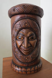 Pepe’s leather-sculptures