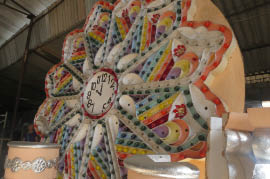 El Carmen carrozas (float) workshop