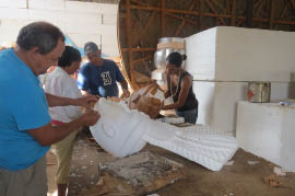 El Carmen carrozas (float) workshop