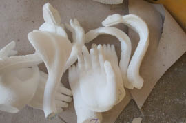 El Carmen carrozas (float) workshop