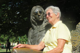 Snuggling with John Lennin