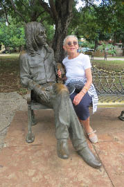 Snuggling with John Lennin