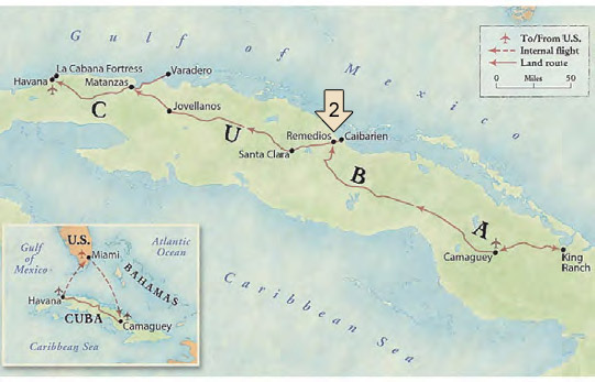 Cuba Map-Remedios