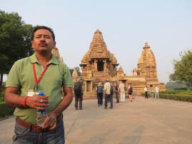 Singh at Khajuraho