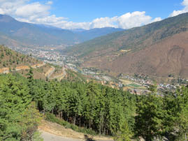 View of Thimphu