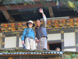 Bill and Karma at Tiger's Nest