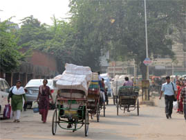 Driving to Old Delhi