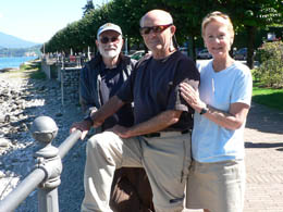 Bill, Steve and Daira in Stresa
