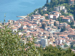 Looking down on Stresa