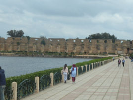 Road next to the Granary