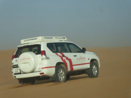 Heading across the desert