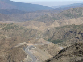 Over the High Atlas Mountains
