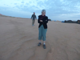 Pop-up trinket shop in the Sahara