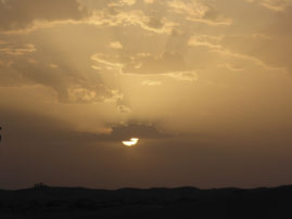 Sunset in the Sahara
