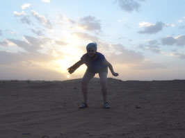 Sunset in the Sahara