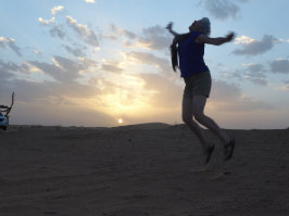 Sunset in the Sahara