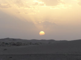 Sunset in the Sahara