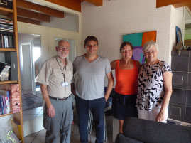 Bill and Nancy with our hosts