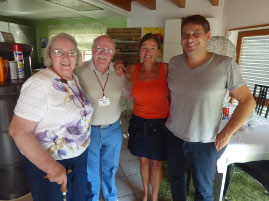 Georjean and Bruce with our hosts