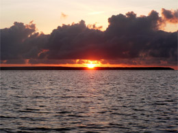 Sunrise on Santa Cruz