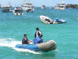 Panga coming to pick us up