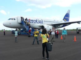 Arriving on Aero Gal