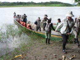 Unloading at Shaman's house