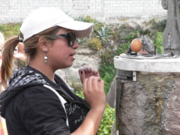 Our guide at the Inti Nan Museum