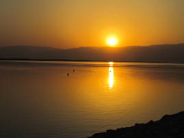 Sunrise over The Dead Sea