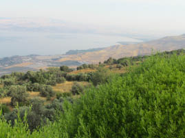 View of Sea of Galilee 