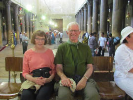 Gundra and Richarda at the Church of the Nativity