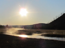 Yellowstone in the morning