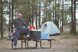 Campsite in Bandelier